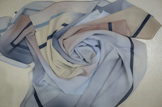 Digital Printed Chiffon Hijab 1